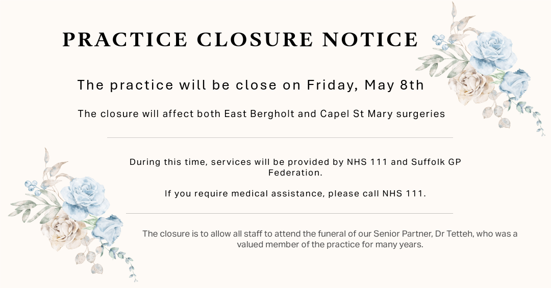 Practice closure notice